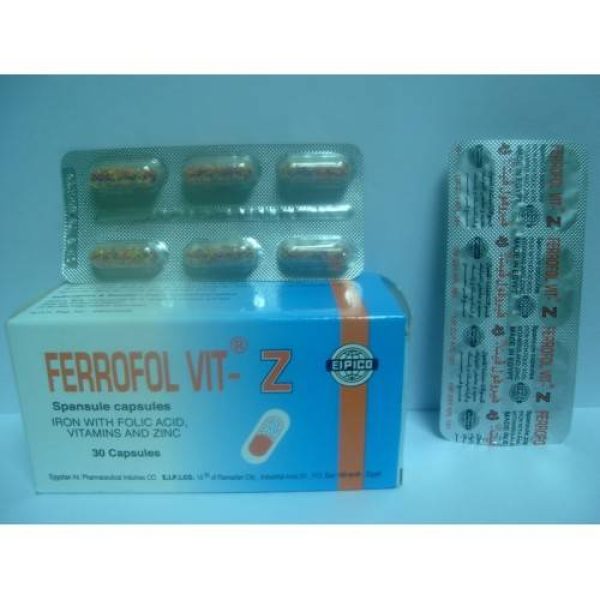 FERROFOL VIT - Z 30 CAP - صيدلية سيف اون لاين