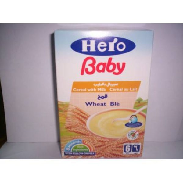 HERO BABY 150 GM ( CEREAL WITH MILK) قمح - صيدلية سيف اون لاين