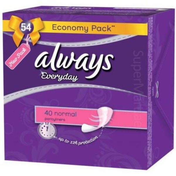 ALWAYS PANTY LINERS 40PC NORMAL FRESH - صيدلية سيف اون لاين