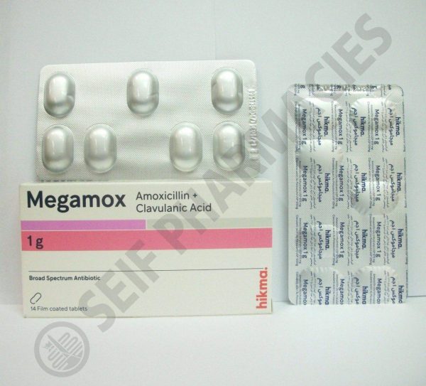 MEGAMOX 1 GM 14 TAB - صيدلية سيف اون لاين
