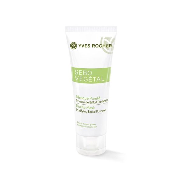 Yves Rocher: Sebo Vegetal Purifying Mask Combination To Oily Skin 75 ml - صيدلية سيف اون لاين