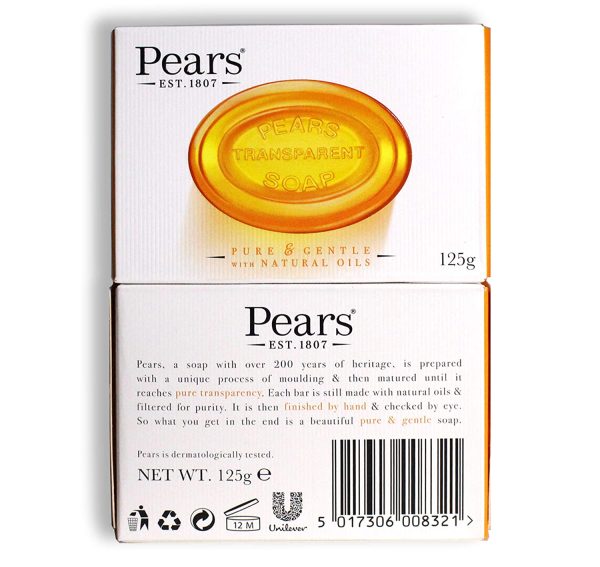 PEARS. CLEAR SOAP YELLOW / ORIGINAL 125GM - صيدلية سيف اون لاين